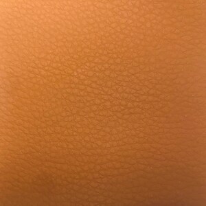 May include: Close-up of a brown leather texture with a slightly grainy surface.