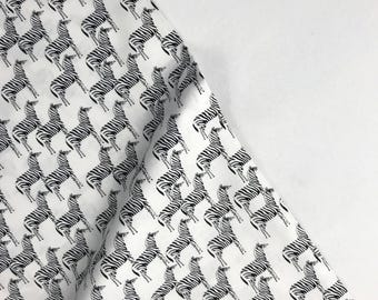 Zebra White - ABC Menagerie - Wee Gallery - Dear Stella - STELLA-WG1980 - Quilters Cotton