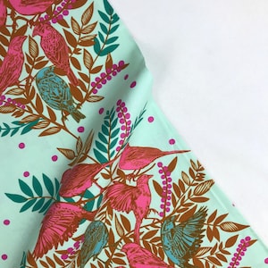 Visitation Seafoam - Bright Eyes - Anna Maria Horner Conservatory - Freespirit Fabric - Quilters Cotton PWAH161 image 1