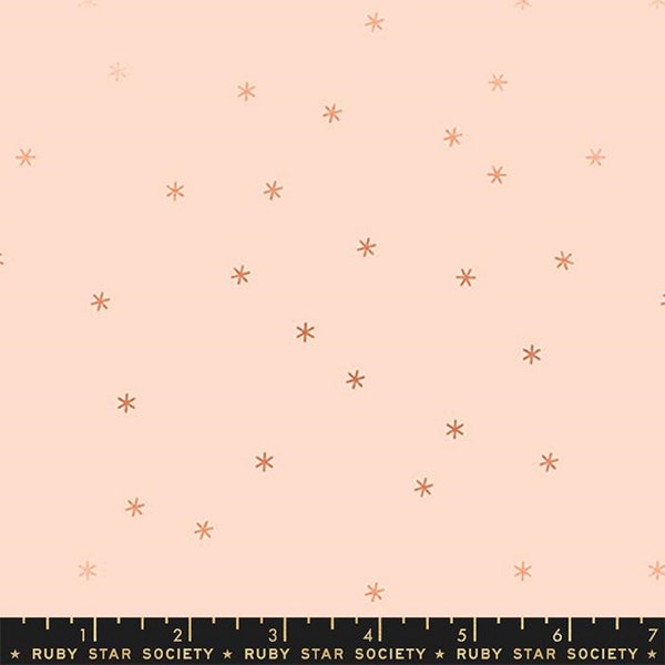 Spark Copper METALLIC Peach Cream - Melody Miller - Ruby Star Society - Moda - 100% Cotton Quilting Fabric Yardage - RS0005-61M