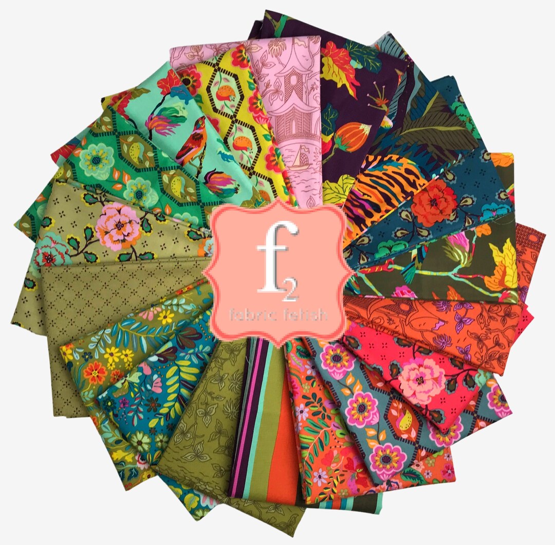 Kindred Sketches 18 Piece Fat Eighth 8th Fat Quarter Bundle Half Yard