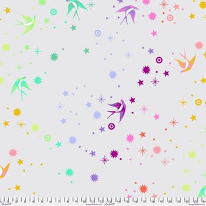 WIDEBACK - Tula Pink - Tula's True Colors 108 - Fairy Dust XL Whisper - By the Continuous Half Yard Continuous