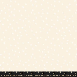 Starry MINI White on Natural - Starry - Alexia Abegg - Ruby Star Society Fabric - Moda 100% Quilters Cotton - RS4110-65