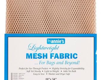 Mesh fabric Light LiteWeight--18 inch x 54 inch Pocket Mesh Natural Beige Taupe Sand