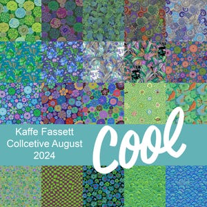 Yard Bundle Cool - August 2024 -  Kaffe Fassett Collective - Free Spirit Fabric