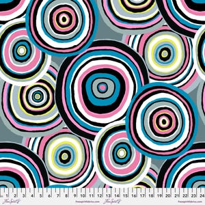 Targets Black - 85 and Fabulous - Kaffe Fassett - Freespirit Fabrics 100% Quilters Cotton
