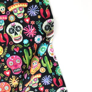 Day of the Dead Multi - Viva Mexico - August Wren - Dear Stella Fabric -  Quilters Cotton