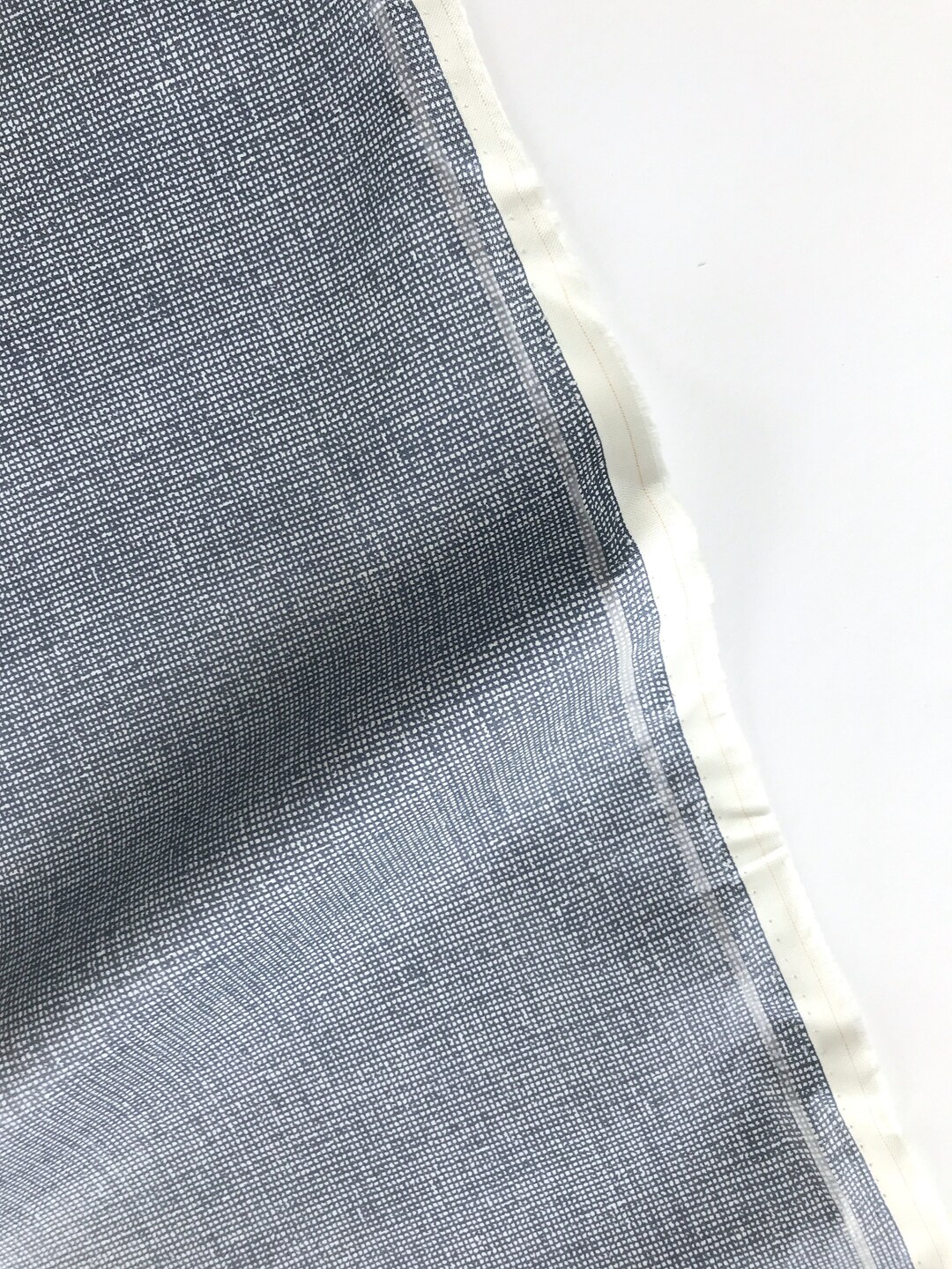 Extra Wide LAMINATED Fabric Blue Denim MATTE Finish choose - Etsy