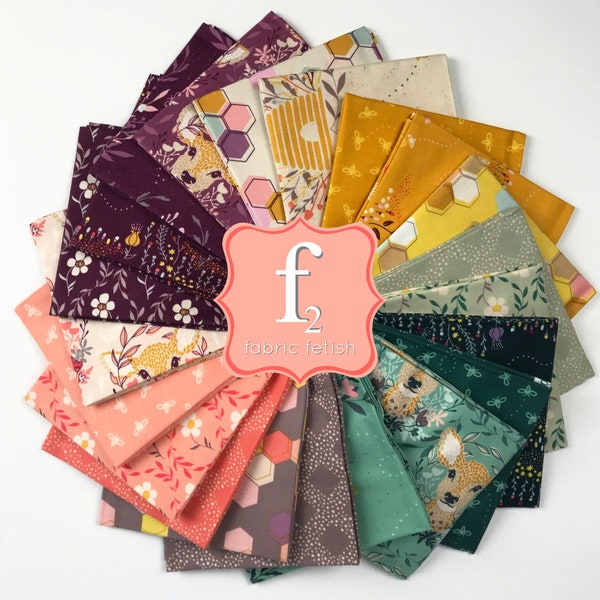 Harmony 21 pcs Fat Quarter Bundle - Melissa Lee - Riley Blake Fabric Fat Quarter Fabric Bundle  21 pcs