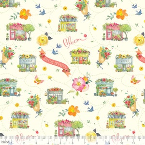Columbia Road Ivory - Chelsea Market - Brenda Walton - Blend Fabric 100% Quilters Cotton 123.104.02.1