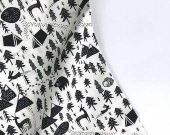White Harvest Moon - Harvest Moon - Fawn and Forest - Dear Stella - ST-WG992WHT- Quilters Cotton Poplin
