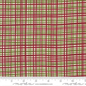 Christmas Plaid Red Pine - Snowkissed - Sweetwater - Moda - Quilters Cotton - 55585-13