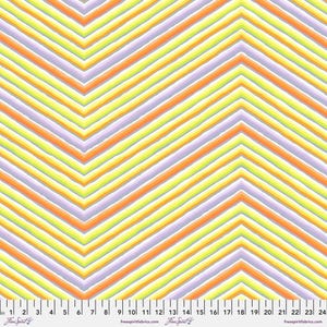 Chevron Stripe Yellow - 85 and Fabulous - Kaffe Fassett - Freespirit Fabrics 100% Quilters Cotton