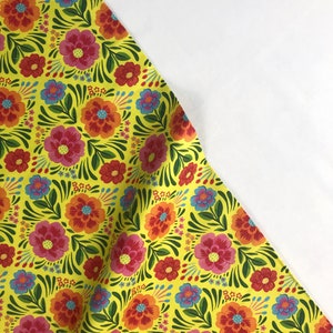 Floral Yellow - Viva Mexico - Deborah Curiel - Paintbrush Studio Fabric 100% Quilters Cotton