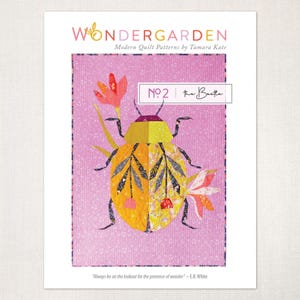 The Beetle Quilt Pattern Wondergarden Modern Quilt Patterns by Tamara Kate TKW002