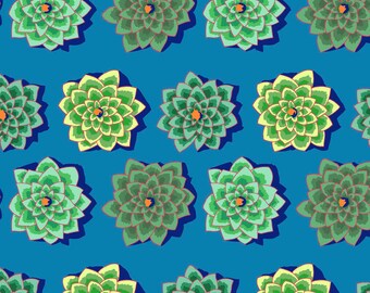 Shadow Flower Teal - Kaffe Fassett Classics 100% Quilters Cotton Available in Fat Quarter, Half Yard, Yard PWGP187-TEAL