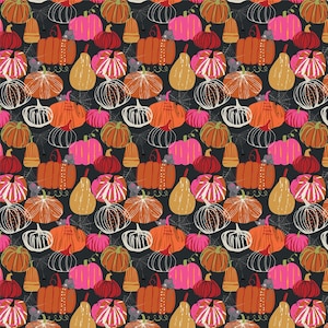 Pumpkin Patch - Hocus Pocus - Helen Black - Thread & Ink - Quilters Cotton - HPOC1077