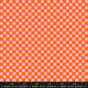 Flower Check Goldfish - Animal Animal - Ruby Star Society and Moda Fabrics 100% Quilters Cotton RS5169-14