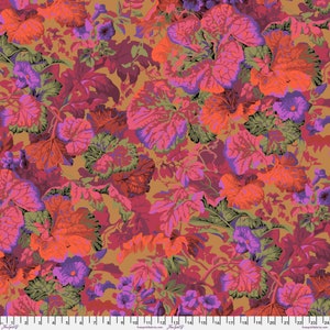 Grandiose Rust - Vintage - Kaffe Fassett Collective Classics - Philip Jacobs - FreeSpirit Fabric - PWPJ013-RUST - 100% Quilters Cotton