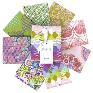 Parisville (Deja Vu) - 8 Pc. Yard Bundle - Tula Pink - FreeSpirit Fabrics - 100% Quilters Cotton