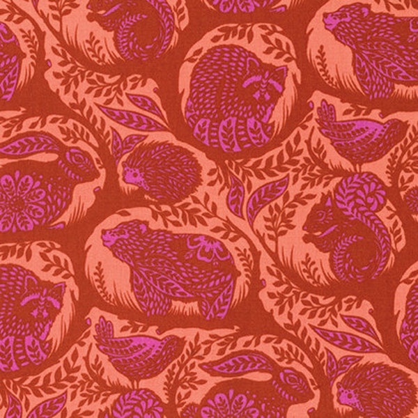 Grandstand Orange Crush - Slow & Steady by Tula Pink for Freespirit Fabrics -  100% Quilters Cotton