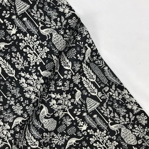 Silueta de la colección Menagerie en negro - Camont - Anna Bond Rifle Paper Co - Algodón + acero - RP708-BK1