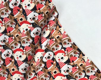 Wild Santa Navy - Christmas Squad - Mia Charro - Freespirit Fabrics 100% Quilters Cotton