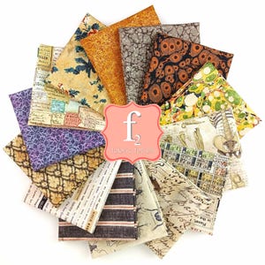 Laboratory Fat Quarter Bundle 14pc - Tim Holtz - FreeSpirit Fabrics - 100% Quilters Cotton