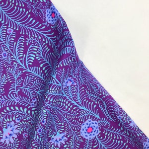 Ferns Purple - Kaffe Fassett Collective - FreeSpirit Fabric - PWGP147 - 100% Quilters Cotton