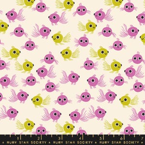Goldfish Heliotrope - Animal Animal - Ruby Star Society and Moda Fabrics 100% Quilters Cotton RS5165-12