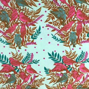 Visitation Seafoam - Bright Eyes - Anna Maria Horner Conservatory - Freespirit Fabric - Quilters Cotton PWAH161 image 4