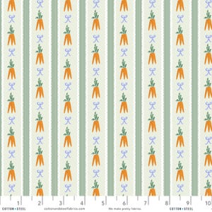 Carrot Patch Mint - Easter - Anna Bond Rifle Paper Co - Cotton + Steel - 100% Quilters Cotton RP1504-MI2