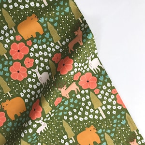 Camping Forest Green - VIntage Camping - Crissie Rodda - Paintbrush Studio Fabric 100% Quilters Cotton -  120-20112