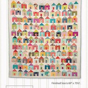 Village Quilt Pattern - Jumble Miss Rosie&#39;s Quilt Co RQC701 Charm Pack Quilt