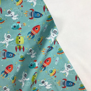 Scene Blue - Outer Space - Makower UK - Andover Fabrics - Quilters Cotton - TP-2267-T