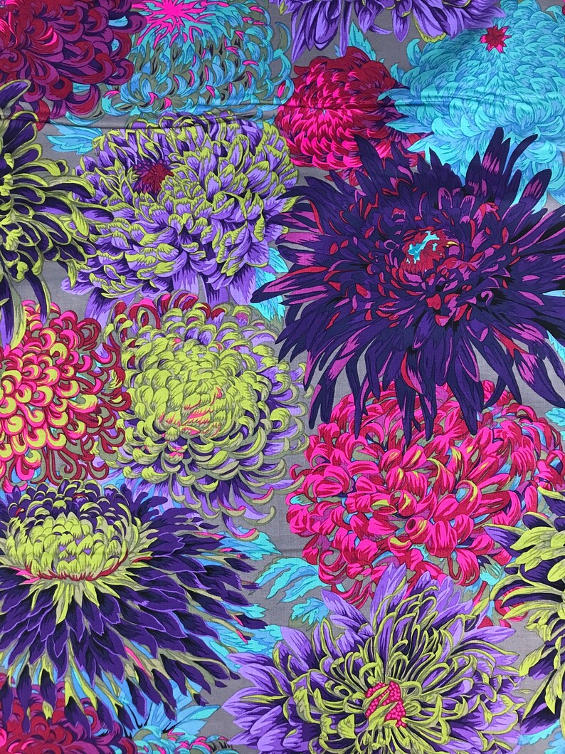 Japanese Chrysanthemum Antique Philip Jacobs Kaffe Fassett Etsy