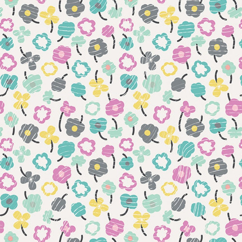 Winkende Knospen Glasiert - Spielen Pop - AGF Studio - Art Gallery Fabrics 100% Quilters Cotton Bild 5