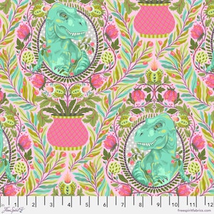 Tree Rex Blush ROAR Tula Pink Freespirit Fabrics 100% Quilters Cotton SHIPPING NOW image 1