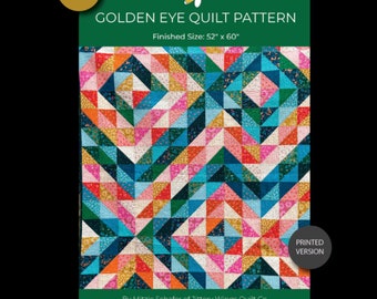 Golden Eye Quilt Pattern - Mitzie Schafer for Jittery Wings Quilt Co - Fat Quarter Friendly