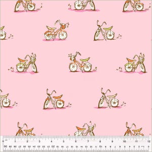 Dream Bike Pink - Studio Edit - Heather Ross - Windham Fabrics - Quilters Cotton 54327D-6