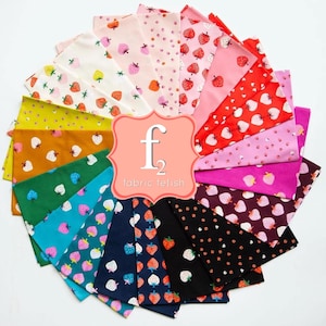 Strawberry 20 pcs FAT QUARTER Bundle - Kimberly Kight - Ruby Star Society Fabric - Moda 100% Quilters Cotton