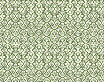 Petal Reverie Green - Summer Garden - House of Haricot - Cloud 9 Fabrics - 100% ORGANIC Cotton - 228351