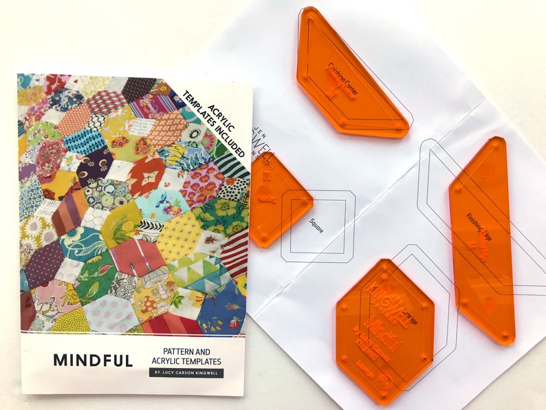 Pattern /& Acrylic Templates Lucy Carson Kingwell Jen Kingwell Designs Mindful