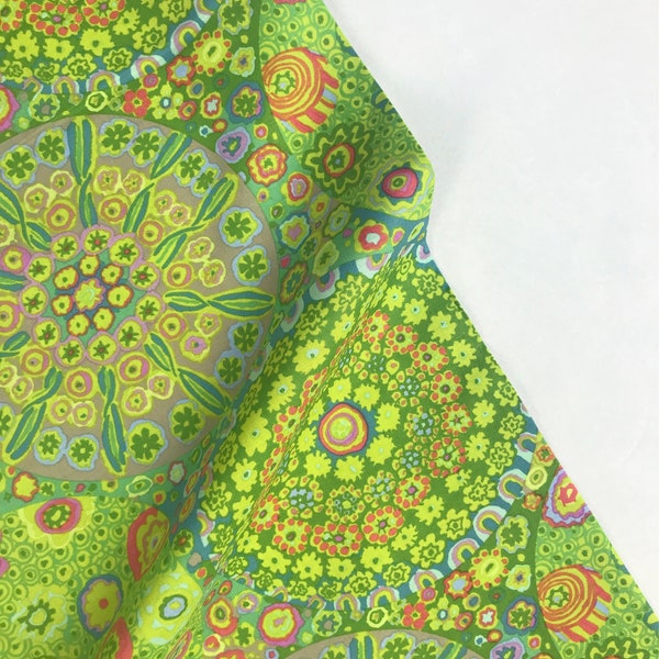 Millefiore Green GP92 - Kaffe Fassett Classics 100% Quilters Cotton Available Continuous Cut