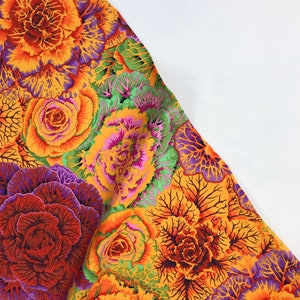 Brassica Orange - Philip Jacobs - Kaffe Fassett Collective - PWPJ051 - 100% Quilters Cotton