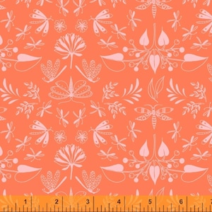 Envergadura naranja - Aéreo - Tamara Kate - Windham Fabrics 100 % algodón para acolchados 52180-5