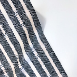 Pleat Stripe Indigo - Shibori Dye - Kim Eichler-Messmer - Paintbrush Studio Fabric 100% Quilters Cotton 12021456