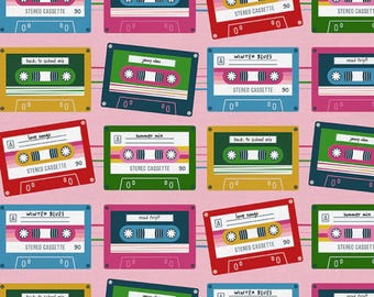 Cassette Stripe Multi - Press Play -  PBS Fabrics - Paintbrush Studio Fabric 100% Quilters Cotton 12024950