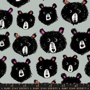 Teddy Oyster - Teddy and the Bears - Sarah Watts - Ruby Star Society - Moda - 100% Cotton Quilting Fabric Yardage