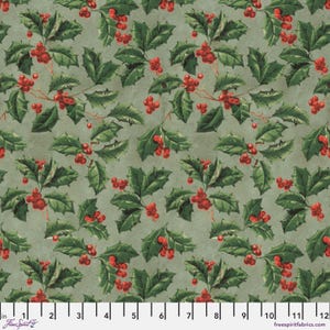 Christmas Holly - Palette Seasonal - Tim Holtz - 100% Quilters Cotton PWTH337-CHRISTMAS
